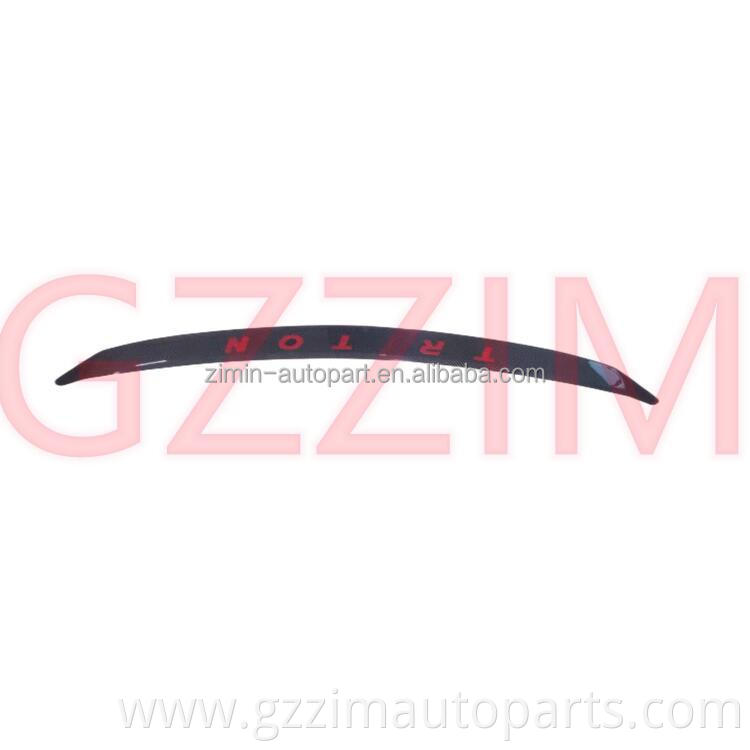 Carbon Fiber Color Front Hood Lid Cover Engine Decorative Moulding Trim For Triton L200